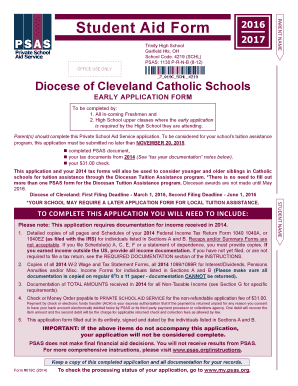 Private School Aid Service Application