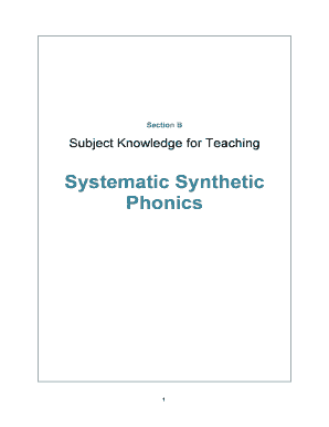 Systematic Synthetic Phonics Teaching Guide