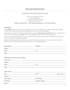 Physician Referral Form