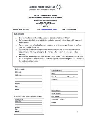 Physician Referral Form
