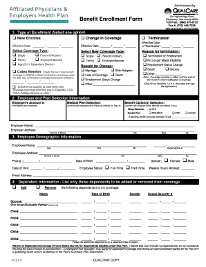 Benefit Enrollment Form