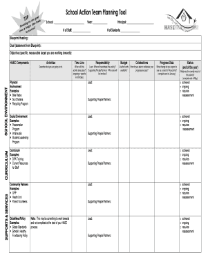 School Action Team Planning Tool