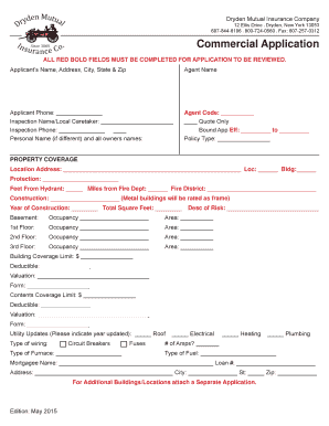 Commercial Insurance Application