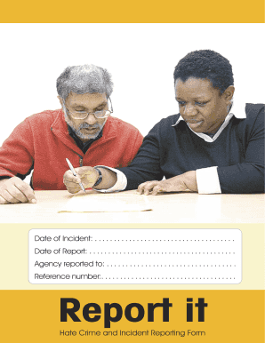 Hate Crime and Incident Reporting Form