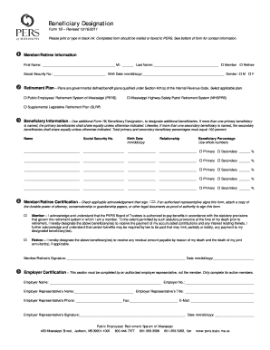 Beneficiary Designation Form