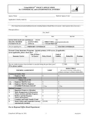 CrimeShield Policy Application
