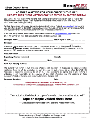Flexible Benefit Plan Enrollment Form