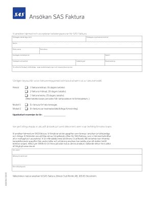 SAS Invoice Application Form