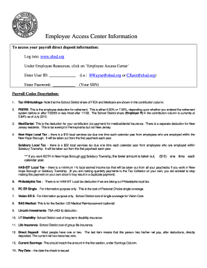 Employee Access Center Information