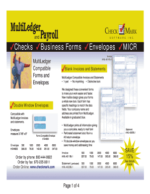MultiLedger Invoice Template