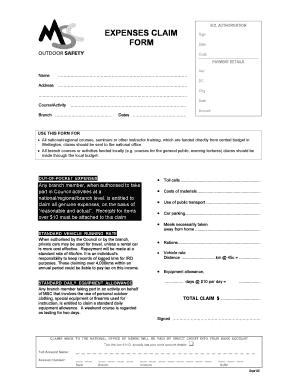 Expense Claim Form