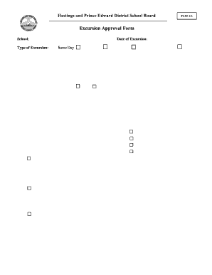 Excursion Approval Form