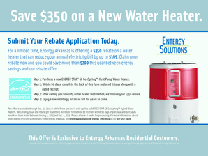 Entergy Arkansas Water Heater Rebate Application