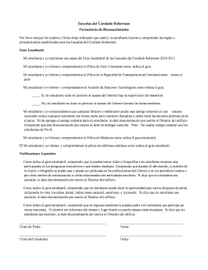 Formulario de Reconocimiento