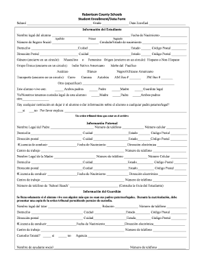 Formulario de Matrícula del Estudiante
