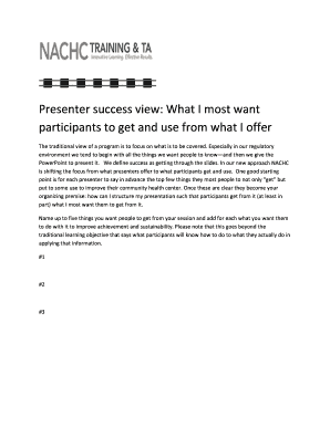 NACHC Presenter Success View Guide