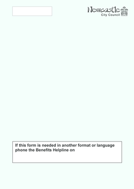 Housing Benefit and Council Tax Benefit Claim Form