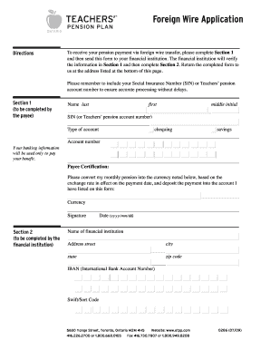 Foreign Wire Application