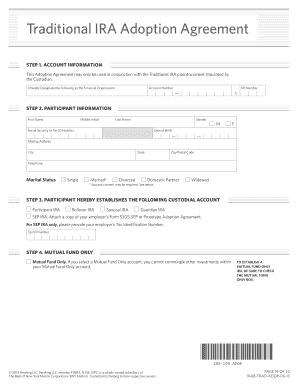 Traditional IRA Adoption Agreement