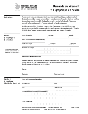 Demande de virement télégraphique