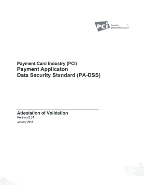 PCI PA-DSS Attestation of Validation