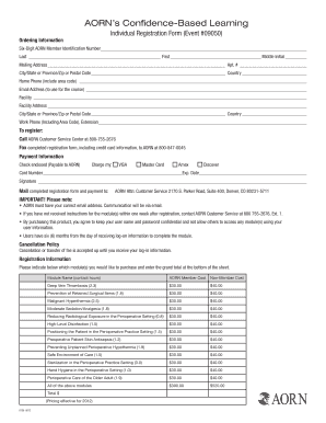 AORN Individual Registration Form