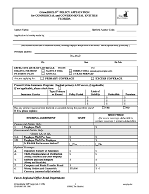 CrimeShield Policy Application
