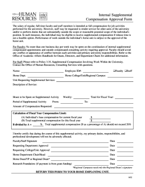 Internal Supplemental Compensation Approval Form