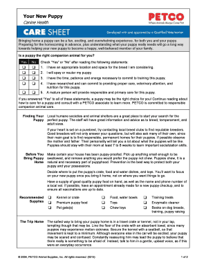 Puppy Care Guide