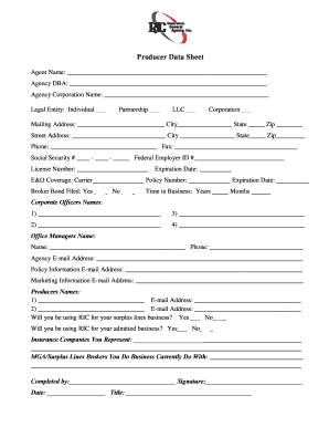 Producer Appointment Agreement