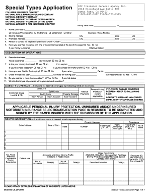 Special Types Application - bric-inscomb
