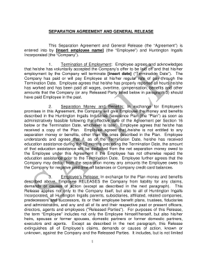 Separation Agreement and General Release