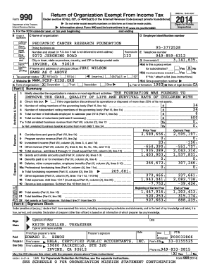 Form 990 Tax Return for Nonprofit Organizations