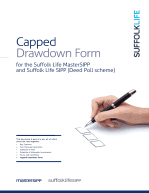 Capped Drawdown Form for Suffolk Life SIPP