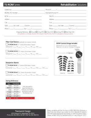 ROM Series Order Form