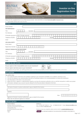 Boutique Collective Investments Registration Form