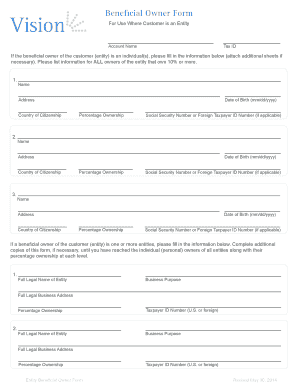 Beneficial Owner Form