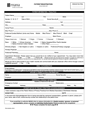 Patient Registration Form