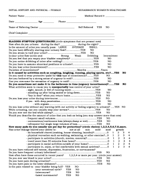 Female Bladder Symptom Questionnaire
