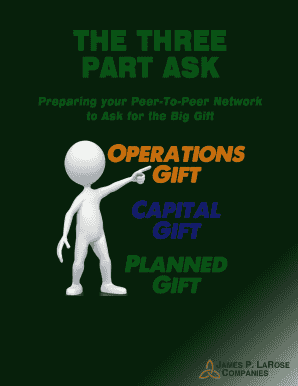 Three-Part Ask Campaign Gift Commitment Form
