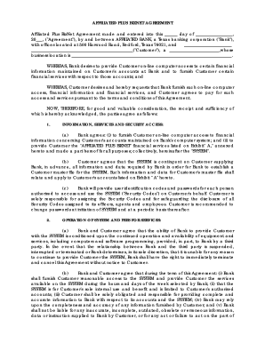 Affiliated Plus BizNet Agreement