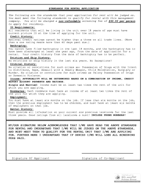 Residential Rental Application