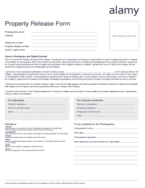 Property Release Form