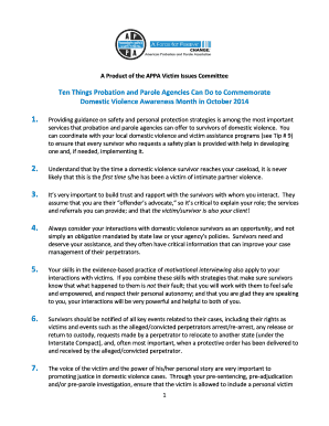 A Product of the APPA Victim Issues Committee