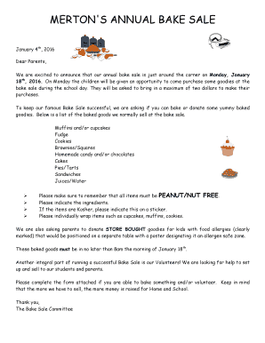 Annual Bake Sale - emsbqcca