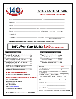 IAFC Membership Application Form