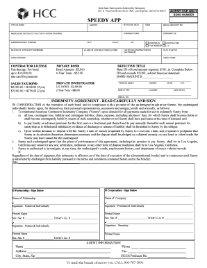 California Contractor License Bond Application