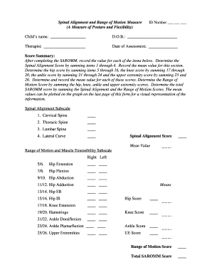 Spinal Alignment and Range of Motion Measure