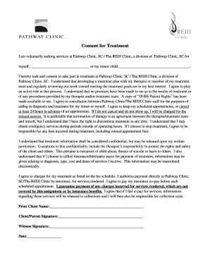 Consent for Treatment Form