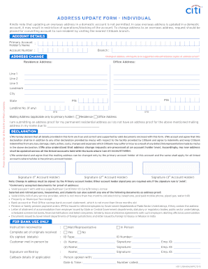Address Proof for Non-Resident Account Conversion